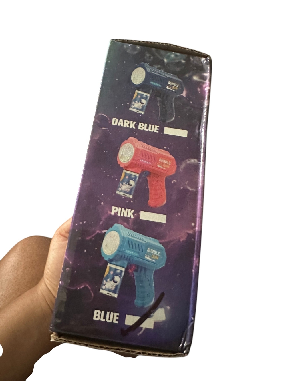 Space Bubble Gun - Pink Bubble Blaster for Kids - Picture 2 of 2